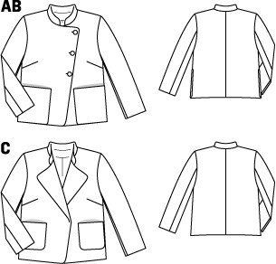 Burda Style 3/2015 #105 Asymmetrical Jacket